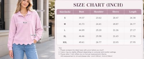 SdGgsgv Womens Mock Neck Sweatshirt Scalloped Y2k Henley Polo Sweatshirt - image 7