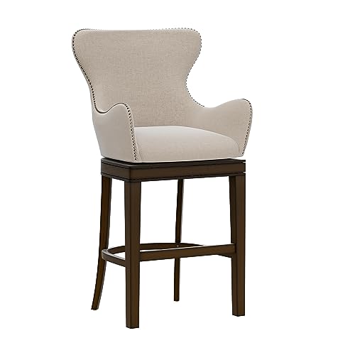 Butaco contemporáneo Hillsdale Caydena de cuero sintético, 44,25 pulgadas, color gris/cafés miniatura 4