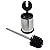 Casaphoria Stainless Steel Toilet Bowl Brush and Holder set for Deep Cleaning,Bowl Scrubber Brush with Lid for Bathroom,Deluxe Freestanding Toilet Brush and Plunger Combo