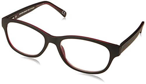 Super Big Clearance! Foster Grant unisex adult Gavin Fold Flat Glasses Reading Glasses, Gunmetal/Transparent, 48 mm US