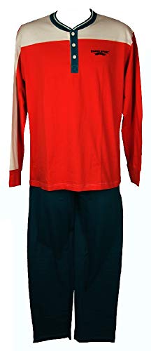 Pyjama homme coton confortable Ragno N65031 manches longues anti-irritation