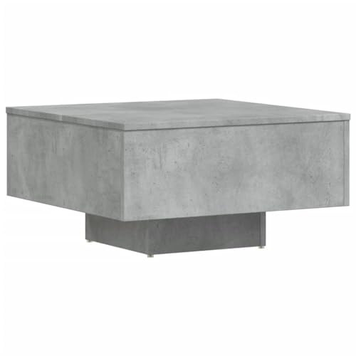 vidaXL Table Basse, Table d'Appoint, Bout de Canapé, Meuble de Rangement Salon Salle de Séjour, Scandinave, Gris Béton Bois d'Ingénierie