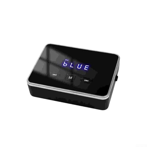 HEBEOT Receptor transmisor de audio 3 en 1 6.0 Adaptador AUX inalámbrico con para TV Coche PC Altavoces estéreo Auriculares Sistema de sonido de cine en casa Negro