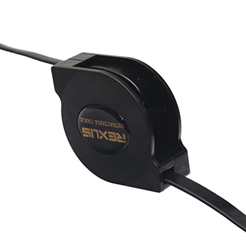 Almencla Cabo de Fio Retrátil Chapeado a de Velocidade 1080p Cabo, 1.8m