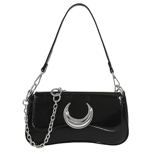 LIAOLI Bolso cruzado para mujer, bolso pequeño Sailor Moon, bolso negro con doble correa, beige, Small