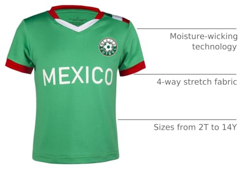 Image of Youth Soccer Jersey Boys Girls- Breathable Lightweight Football Training Shirt for Kids (Infant-Youth Sizes)