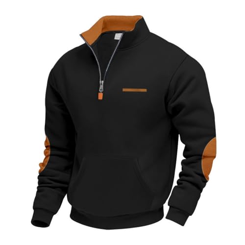 Sweat Homme Capuche Mouton Interieur Molleton avec Sport Fourré Jogging Running Doudoune Chaude...