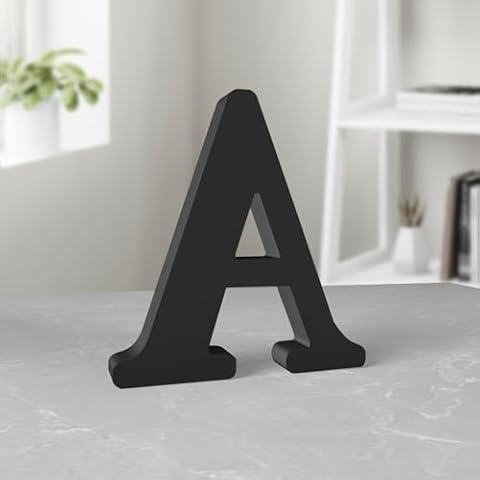 Aruatu 6 Inch Unfinished Wood Letters for Decor Cover