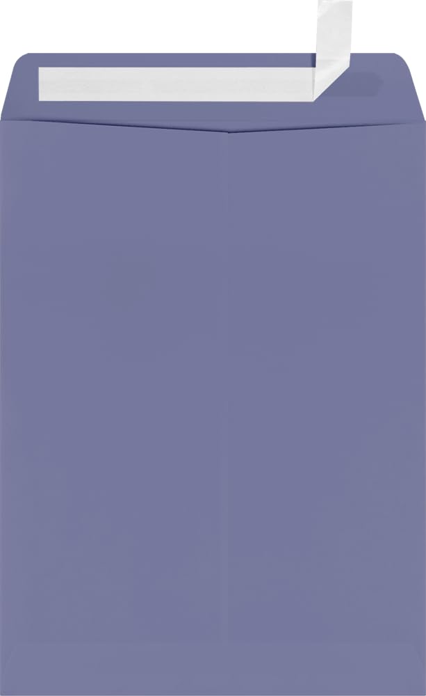 LUXPaper 9 x 12 Open End Envelopes | Peel & Press | Wisteria Purple | 80lb. Text | 50 Qty