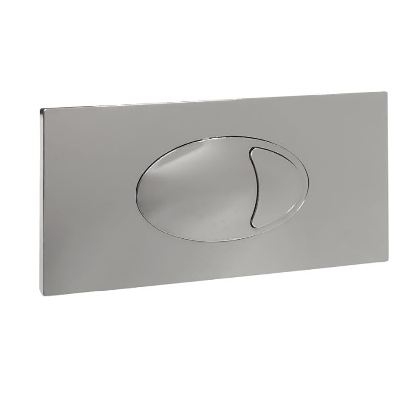 Chrome Cable Compatible Concealed Cistern Push Button Plate