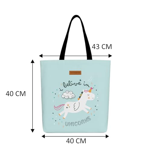 Image of The Purple Tree Eco-Friendly Canvas Tote Bag, Sustainable, Reusable Shopping, Beach, Travel or Everyday Tote, Wide Tote Bag