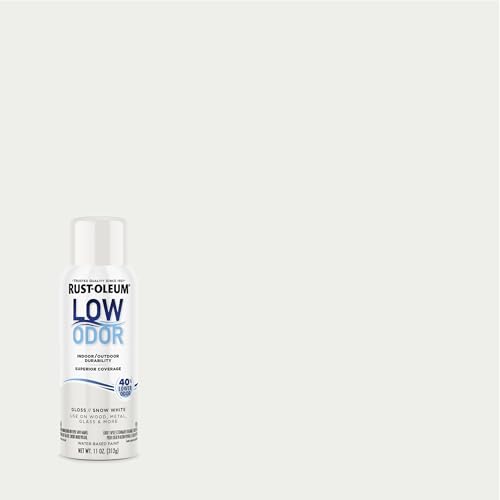 Image of Rust-Oleum Low Odor Premium Spray Paint, 11 oz, Gloss Snow White, 6 Pack