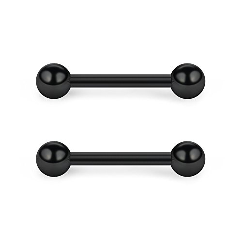 SCERRING 14G Nipple Rings 316L Stainless Steel Externally Threaded Nipplerings Tongue Bar Barbell Rings Piercing Retainer For Women Men4