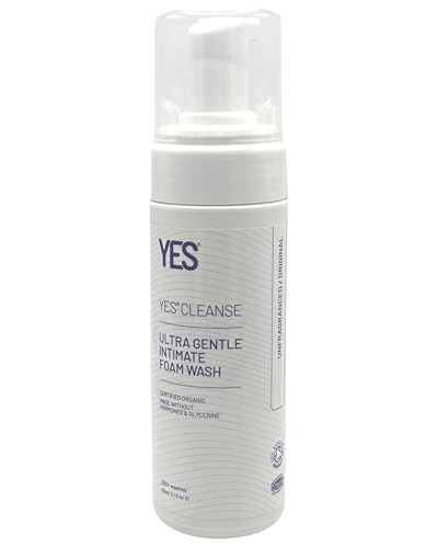 YES® CLEANSE | pH-Angepasste Intimpflege für Damen | Bio-Zertifiziert | Rein & Natürlich | Unparfümiert | Sanft Schäumende Intimwaschlotion (150ml)