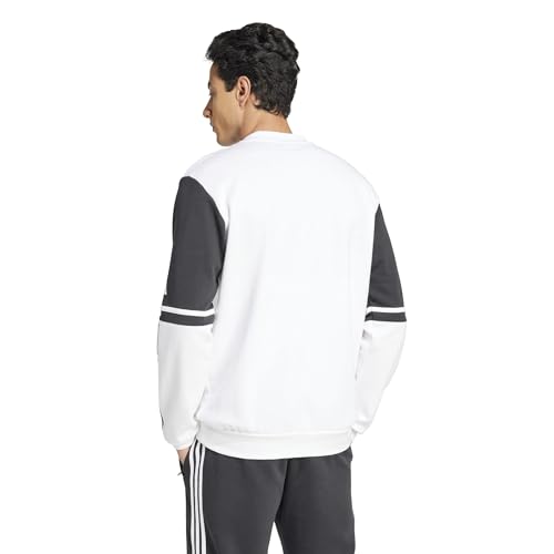 adidas Uomo SQUADRA25 Sweat Crew, White, L