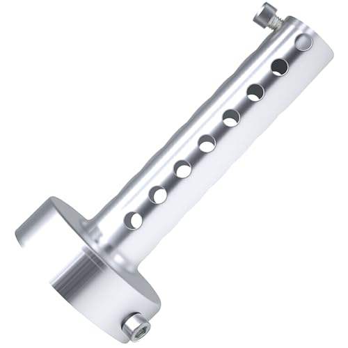 amavoler Motorcycle Exhaust Silencer Motorbike Muffler Insert Baffle Silencer Universal (silver-60mm)