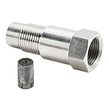 M18X1.5 Fit for Mini Catalytic Converter: This oxygen sensor spacer adapter features a built-in M18X1.5 Fit for Miniature catalytic converter to help eliminate the check engine light caused by modified exhaust or removal of the catalytic converter.