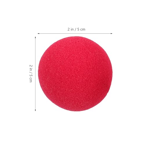 Luxshiny Nariz De Palhaço De Circo Vermelho 50 Peças Nariz De Palhaço Cosplay Com Alça Para Hallowee