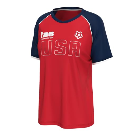 Outerstuff FIFA World Cup 2026 Womens Soccer Raglan Sleeve Top USA Medium