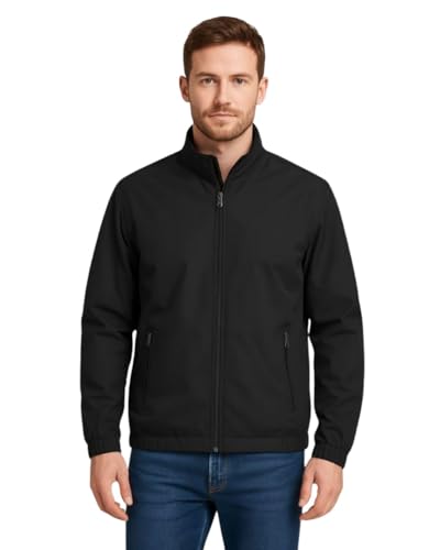 Image of Men's Lightweight Windcheater Zipper Jacket - Gym, Rider Winter Jacket for Men - Thin Wind Sheeter Zip-up Sports Jacket for Man