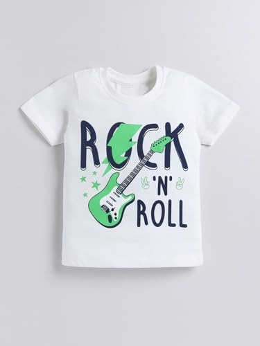 Image of Amazon Brand - Jam & Honey Boys Cotton Graphic Printed Half Sleeves T-Shirt | Regular Fit | Soft & Breathable (Available in Pack of 3 & Pack of 5) (2 to 8 Years)