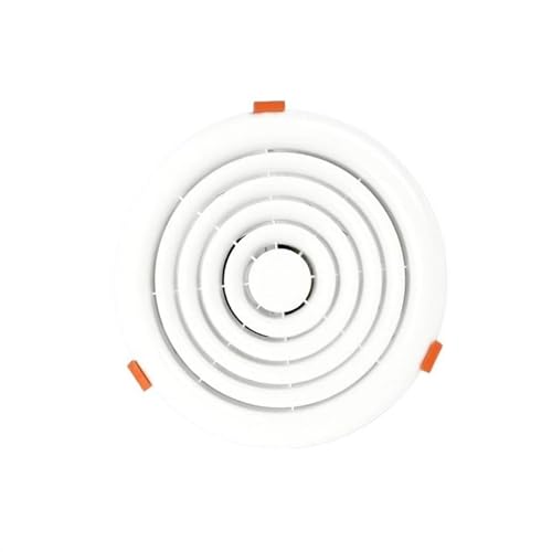 Extractor de Aire Ventilador redondo ligero y fino empotrado cocina baño extractor restaurante hogar extractor ventilador de baño(20 * 20cm)