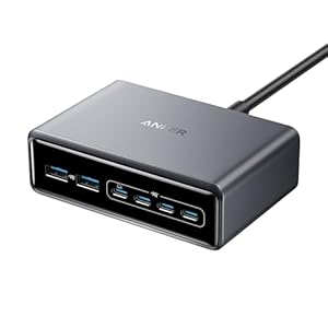 Anker Prime Charger, 200W 6-Port GaN Charging Station, Fast Charging USB C Charger, Compatible with iPhone 17/16/16 Pro/15 Pro, MacBook Pro/Air, iPad Pro, Dell XPS, Galaxy S23/S22, Note20, and More