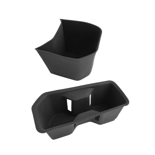 Image of CDEFG 2PCS for 2024 2025 2026 Toyota Grand Highlander Center Console Cup Holder Insert - Gearshift Side TPE Pocket Organizer Storage Box Accessories