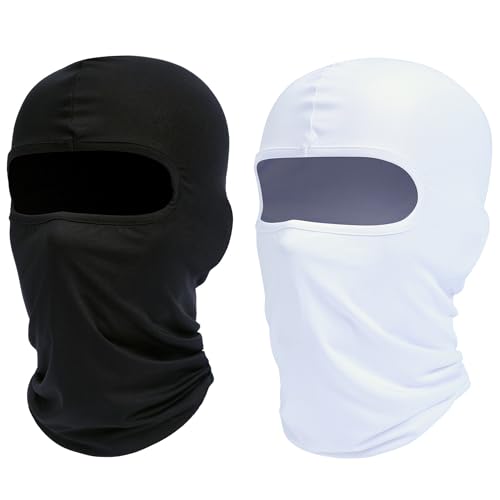 Image of ROXUN Balaclava Ski Mask, 2 Pack Summer Motorcycle UV Protection Shiesty | Cooling, UPF 50+, Unisex, Windproof, Face Mask, Neck Gaiter, Versatile Use