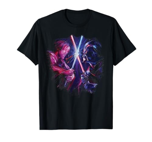 T-shirt Star Wars Obi-Wan Kenobi vs Darth Vader imprimé noir
