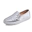 Silver Quilted Satin Silky