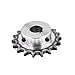 08B Industrial Drive Sprocket Wheel 45# Steel Chain Gear 10 11 12 13 14 15 16 17 18 19 20 21 Teeth Bore 16mm 1Pcs(13 Teeth)
