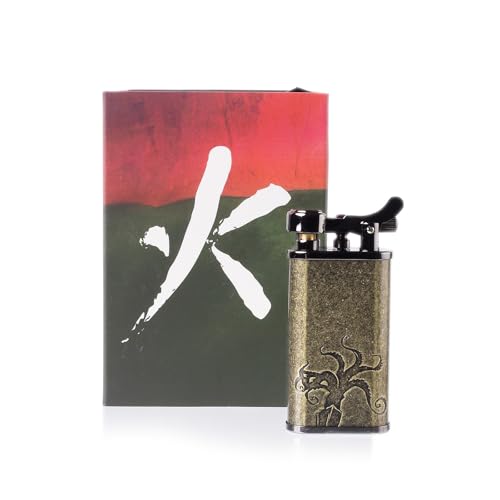 Encendedor de pipa Takara japonés de doble llama recargable miniatura 5