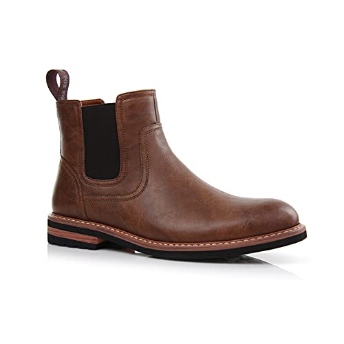 Image of Polar Fox Men's Classic High-Top Chelsea Boot | Stylish Slip-On Ankle Boot for Dress, Casual & Formal Wear