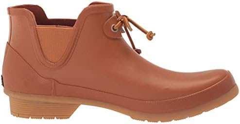 Chooka Womens Classic Tie Waterproof Bootie Rain, Cognac, 11 US | Image 5