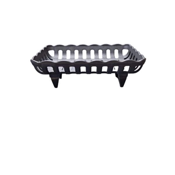 Braciere in Ghisa per Camino, Brucialegna per Caminetto (L 37.5 - P 26 - H 12.6 cm) Peso: 5.60 kg, Resistente Alte Temperature, Made in Italy