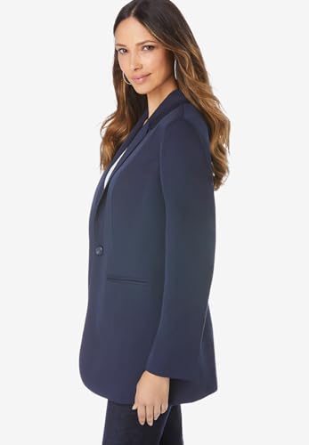 Roaman's Women's Plus Size Boyfriend Blazer3