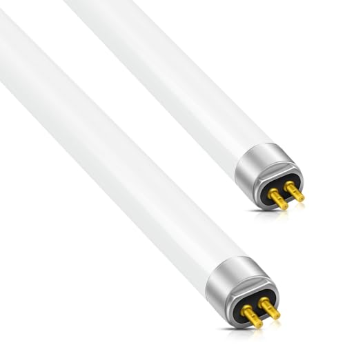 Homesally Tubos Fluorescentes T5 De 8W, 300mm, Blanco Frío 4000K, 566 LM, Casquillo G5, Lámpara De Bajo Consumo, Luz De Emergencia De Bajo Consumo Para Cocina, Baño, Armario Y Garaje,2 pcs
