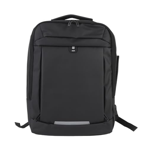WIHFHGZ Mochila Hombre Multifuncional Expandible 20 a 35L Negro - Gran Capacidad Impermeable con Puerto USB para Viajes y Trabajo
