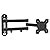 suptek TV Wall Mount Bracket Monitor arm TV Wall Mount Bracket Display arm Monitor Mount for 13-30" Adjustable up/Down, Left/Right Angle, 28.66lbs Load Capacity VESA75-100mm MA2776