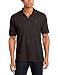 IZOD Men's Heritage Solid Pique Polo, Black, Large