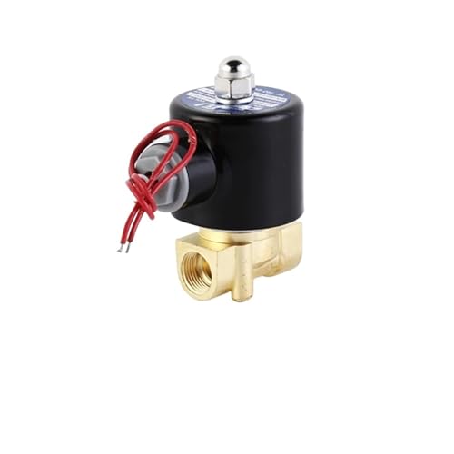 SASJQVMX Válvula Solenoide De 3/8 'apta Fit For Válvula Solenoide De Latón Normalmente Cerrada De Gas 24V 12V 220V 110V(G_380VAC_VITON-SEAL)