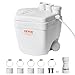 VEVOR 1/3 HP 120-Volt 1750 GPH Flow 18 ft Head Under-Sink Sump Pump System with Copper Wire Motor, Heavy-Duty Utility/Laundry Drain Pump, White