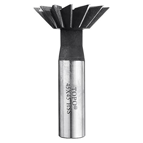 Fraise rainure queue d'aronde 55 degrés HSS outil CNC 40-60mm pour métal