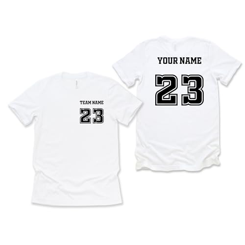 Custom Sports Tshirt Front Back Name and Number, Your Team Your Name and Number, Personalized Sports Tshirt Family, Family Baseball Tee3