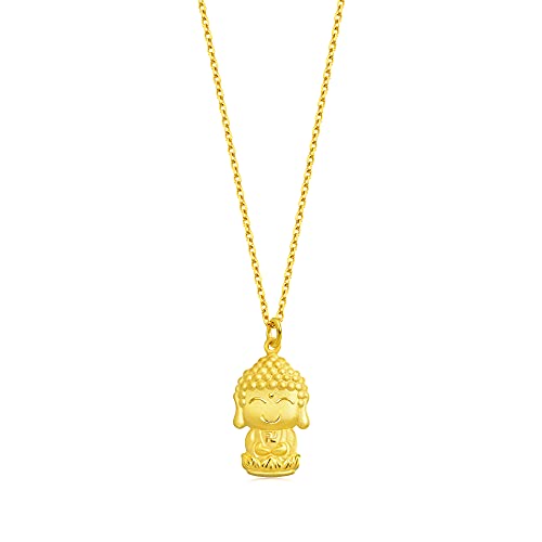 CHOW SANG SANG Cultural Blessings 999.9 24K Gold Price-by-Weight 2.35g Gold Buddha Pendant for Men and Women 89237P [Not Include the Necklace]4