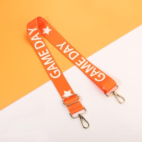Image of Game Day Purse Strap Replacement Crossbody Wide Shoulder Strap Star Football Strap for Stadium Approved Clear Bag