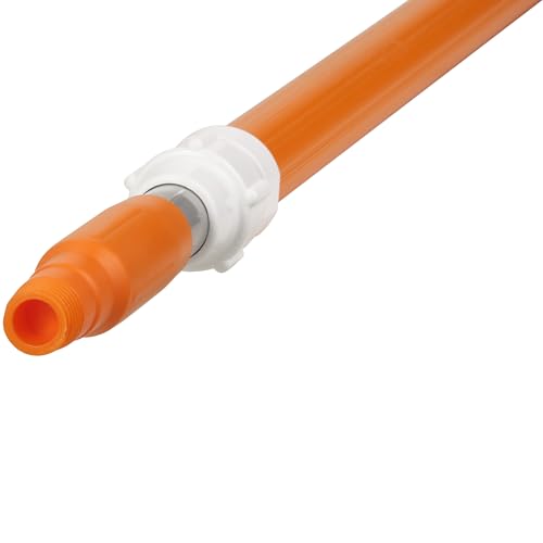 Image of Vikan 29597 59 inch Aluminum Handle with Threaded Tip, 63 /64 inch Diameter, Orange