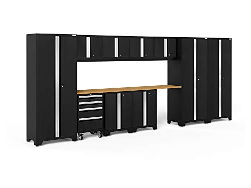 NewAge Products Bold Series Black 12 Piece Set, Garage Cabinets, 63258