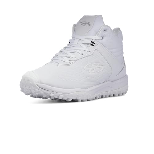 Boombah Viper Pro Women's Turf Mid - Pitching Toe White/White - Size 8